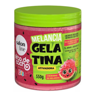 Gelatina Ativador De Cachos Kids Melancia Salon Line 550g em Oferta na Shopee