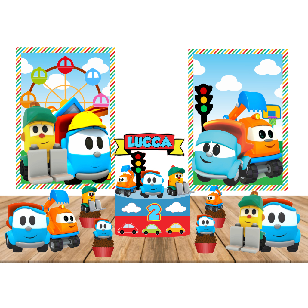 KIT FESTA SÓ UM BOLINHO LEO E O CAMINHÃO