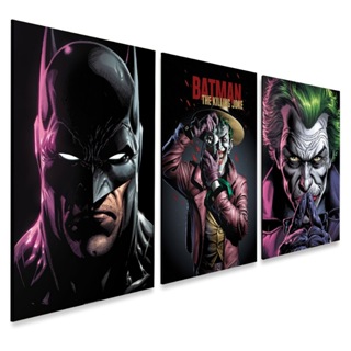 kit 3 Quadros Decorativos Batman e Coringa em Oferta na Shopee