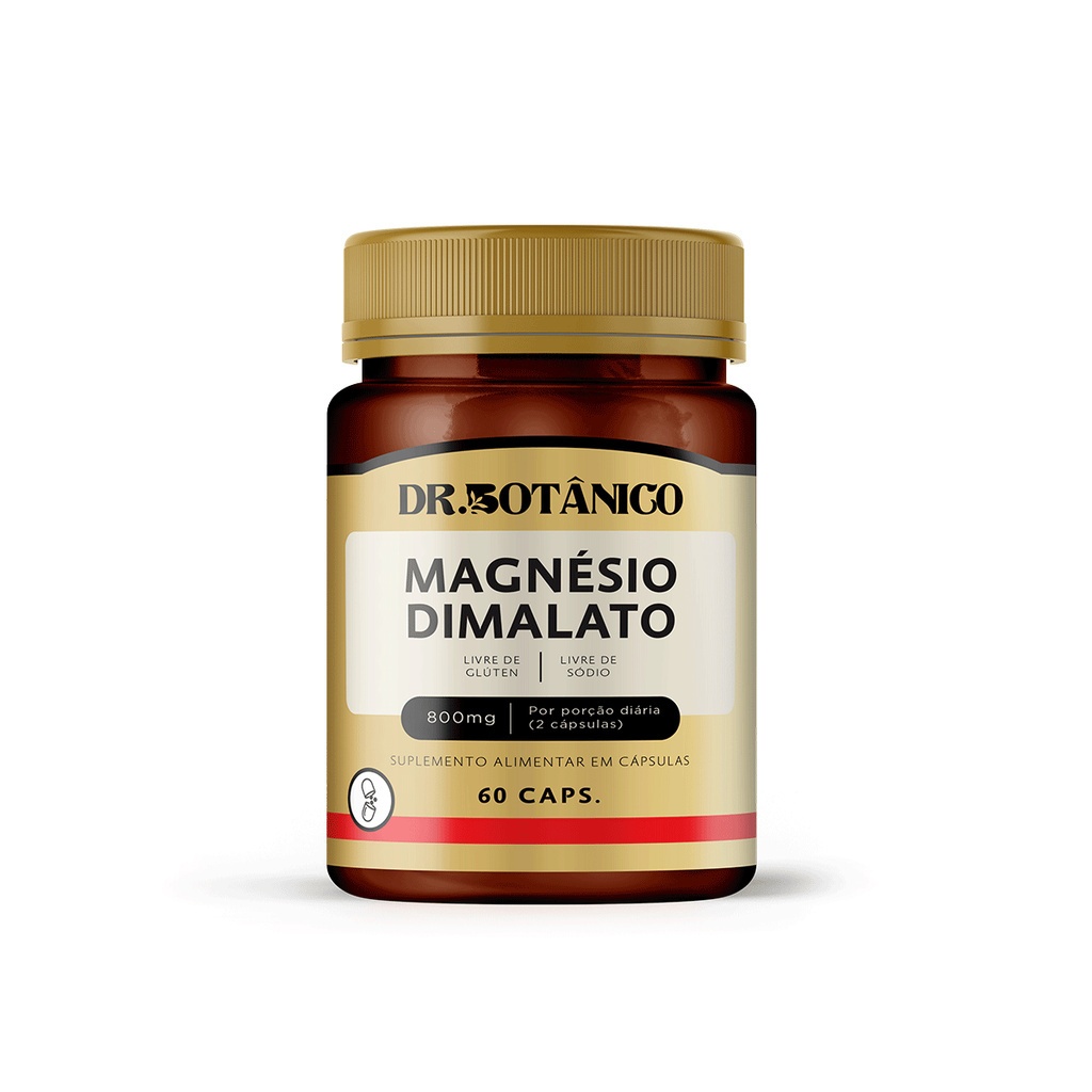 MAGNÉSIO DIMALATO 800MG 60CAPS - DR. BOTÂNICO