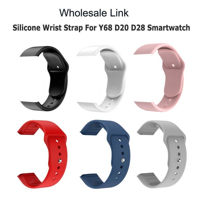 Pulseira De Silicone Smart Watch y68/d20