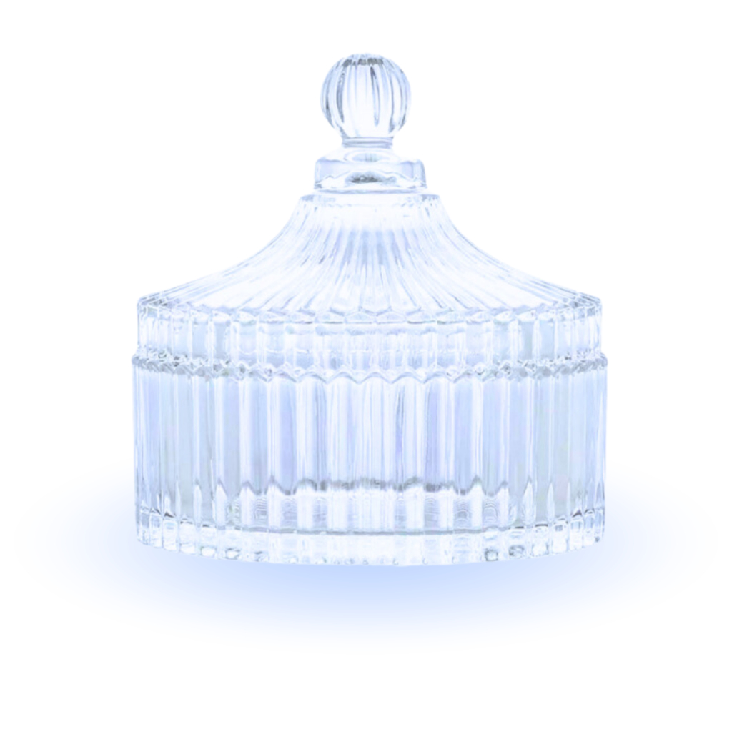 Bomboniere Potiche Bomboniere de Vidro Carrossel Pote de Vidro 200ml