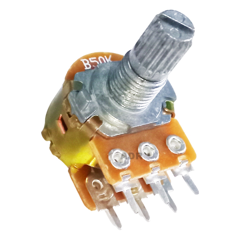 Potenciômetro Duplo Linear Rotativo Mini L15 B50k 50k 16mm em Oferta na Shopee