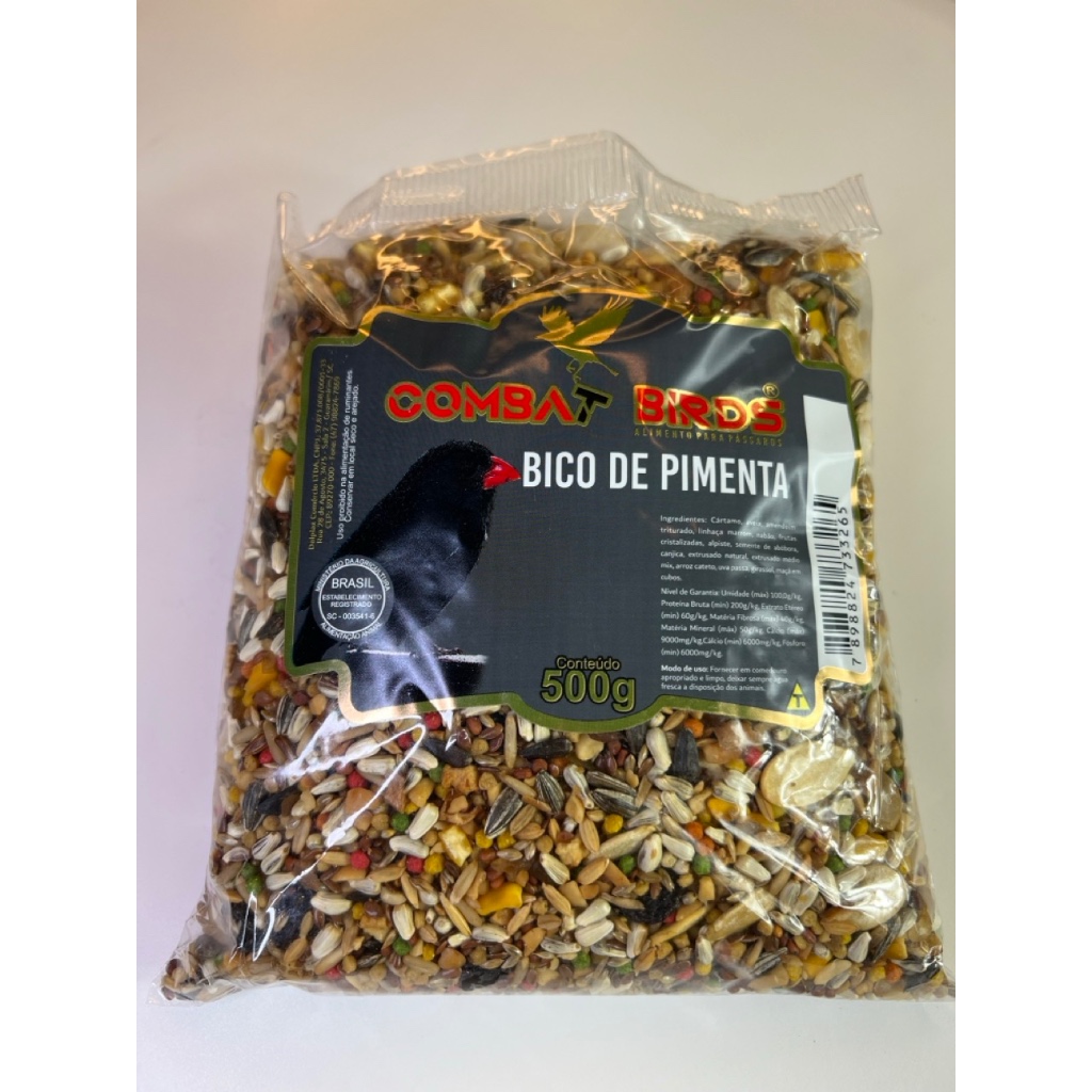 RAÇÃO PARA BICO DE PIMENTA - MISTURA DE SEMENTES PENEIRADAS em Oferta na Shopee