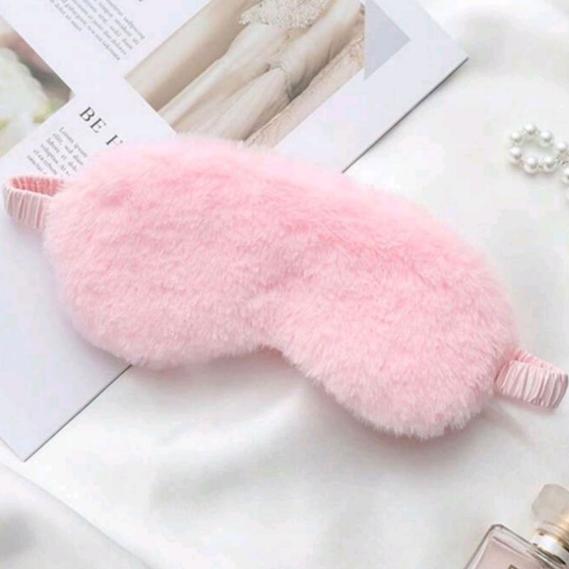 Máscara de dormir Tapa olho pelúcia e cetim