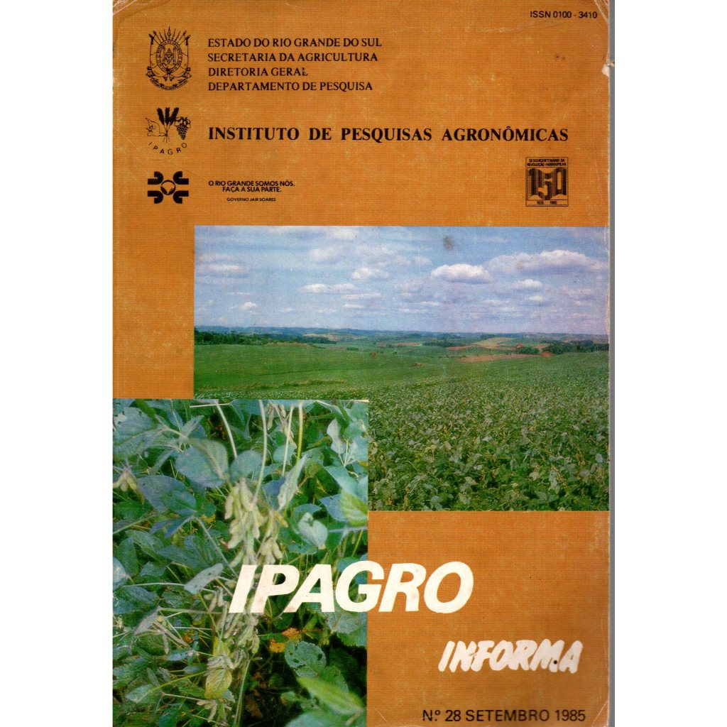 Livro Instituto De Pesquisas Agronômicas, Nº 28, Setembro 1985, Ipagro
