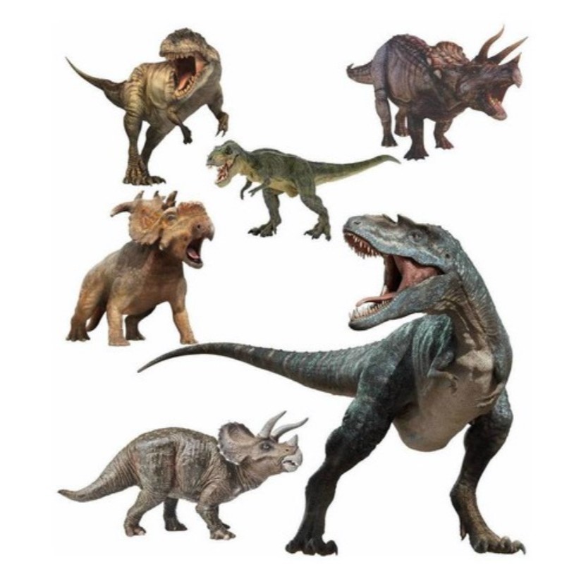 Display Festa Dinossauro 1 Totem + 5 Displays de mesa