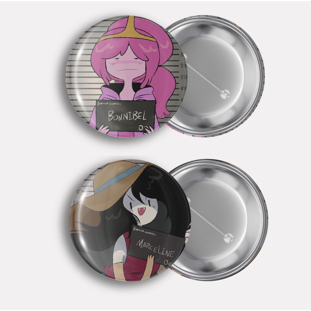 Botton Animação Adventure Time Metadinha Princesa Jujuba Bonnie | Unitário ou Kit | Mescle Temas