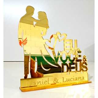 Lembrancinhas de casamento topo de bolo em Oferta na Shopee