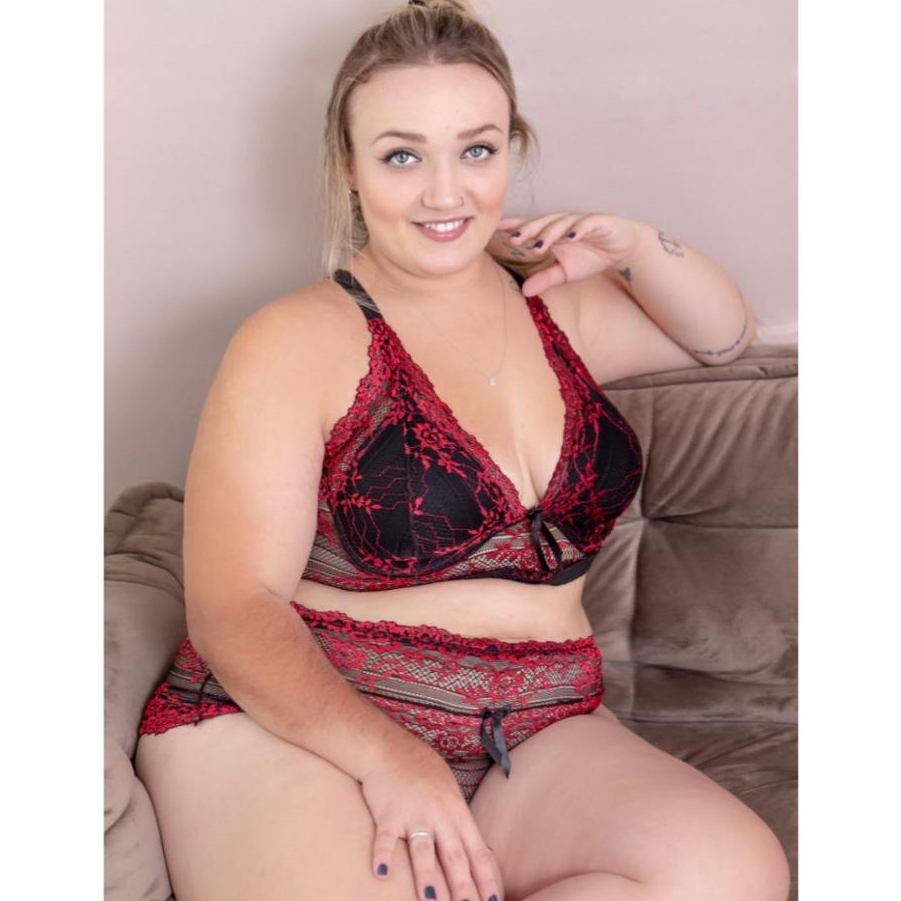 lingerie sexy plus size conjunto de renda sexy plus size com arco e alças reforçadas conjunto de renda bicolor grande em Oferta na Shopee