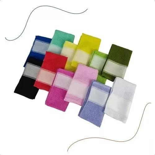KIT 10 TOALHAS LAVABINHO P/ SUBLIMAÇÃO CORES SORTIDAS