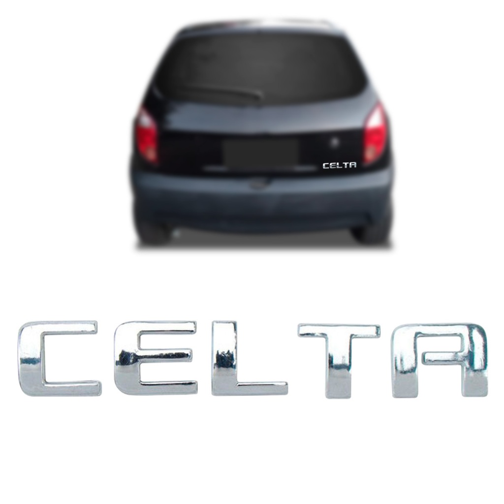 EMBLEMA CELTA 2006 2007 2008 2009 2010 2011 2012 2013 2014 2015 LETREIRO GM CROMADO