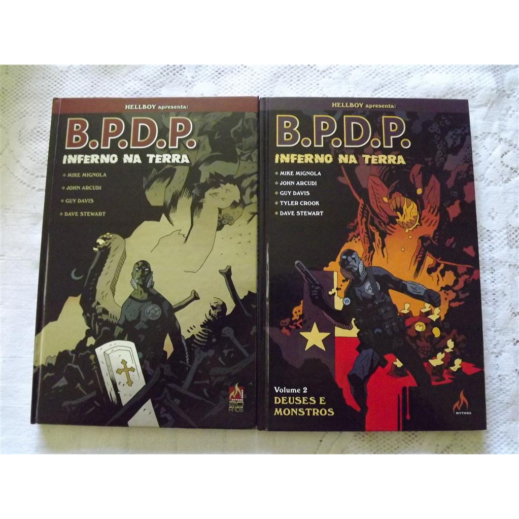 Hellboy apresenta B.P.D.P. Inferno na Terra volumes 01 e 02