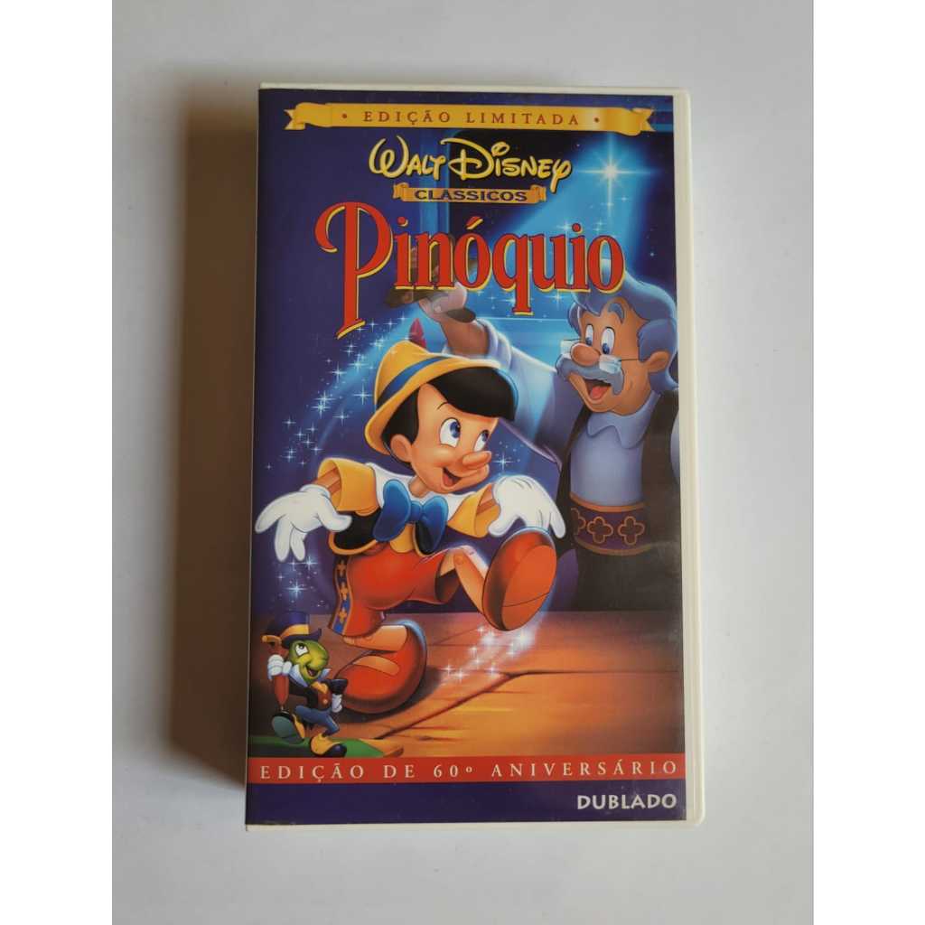 Pinóquio - Disney - Fita Vhs