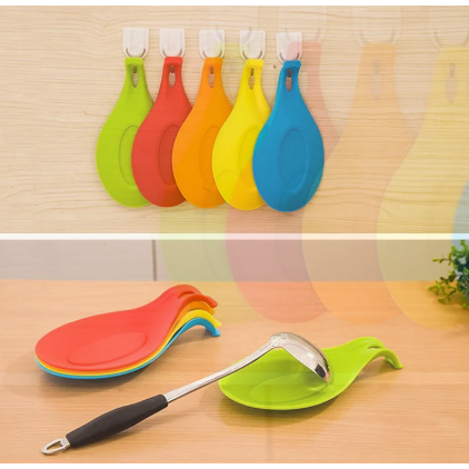 Descanso de Talheres Sortido Silicone Utensílio Cozinha Garfo Faca Colher