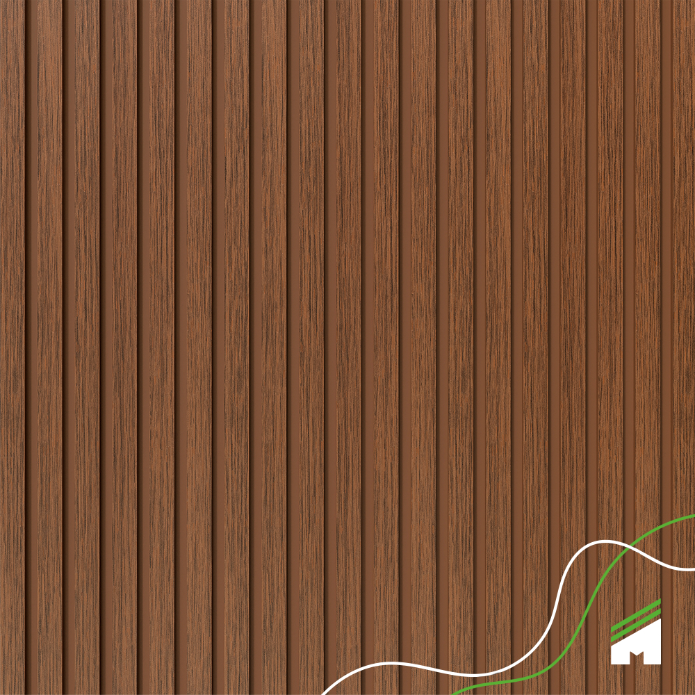 Painel Ripado EVA Laminado Autocolante 10cm Madeto Madeira 2,5 Metros