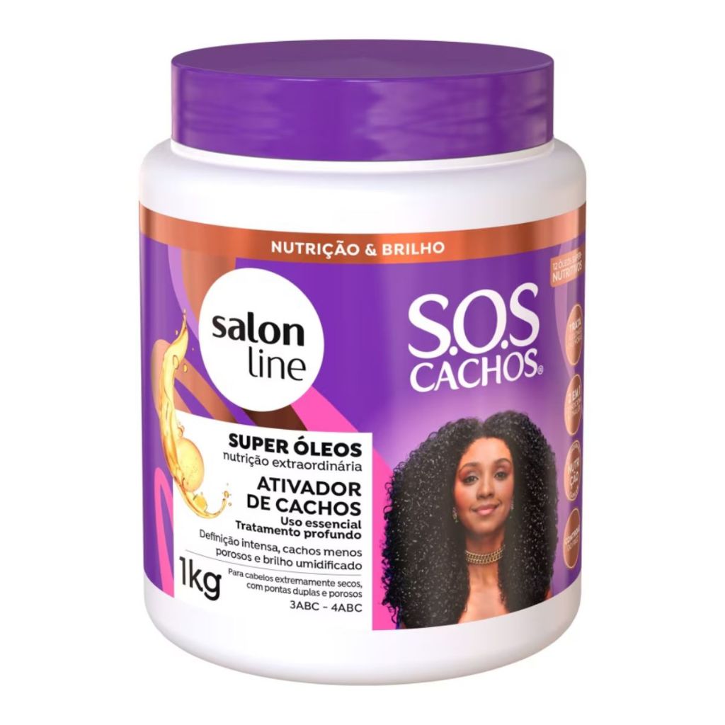 Creme Ativador de Cachos Super oleos Salon Line 1kg