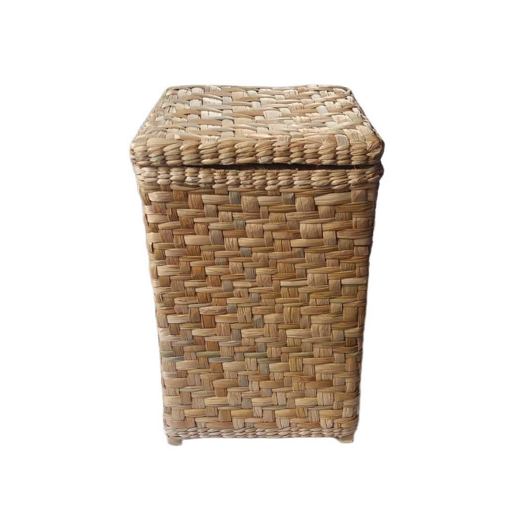 Caixa para sapatos Cesto Para Roupas Palha Taboa Natural 40x30x60
