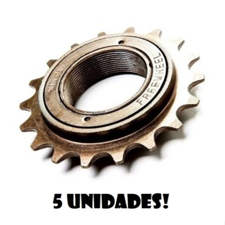 5 UNIDADES Catraca Bicicleta 20 Dentes Pinhão Roda Livre de Rosca para Bike sem Marcha em Oferta na Shopee