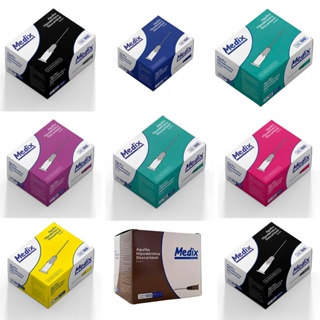 Agulha Hipodérmica Descartável Estéril Medix 100un em Oferta na Shopee