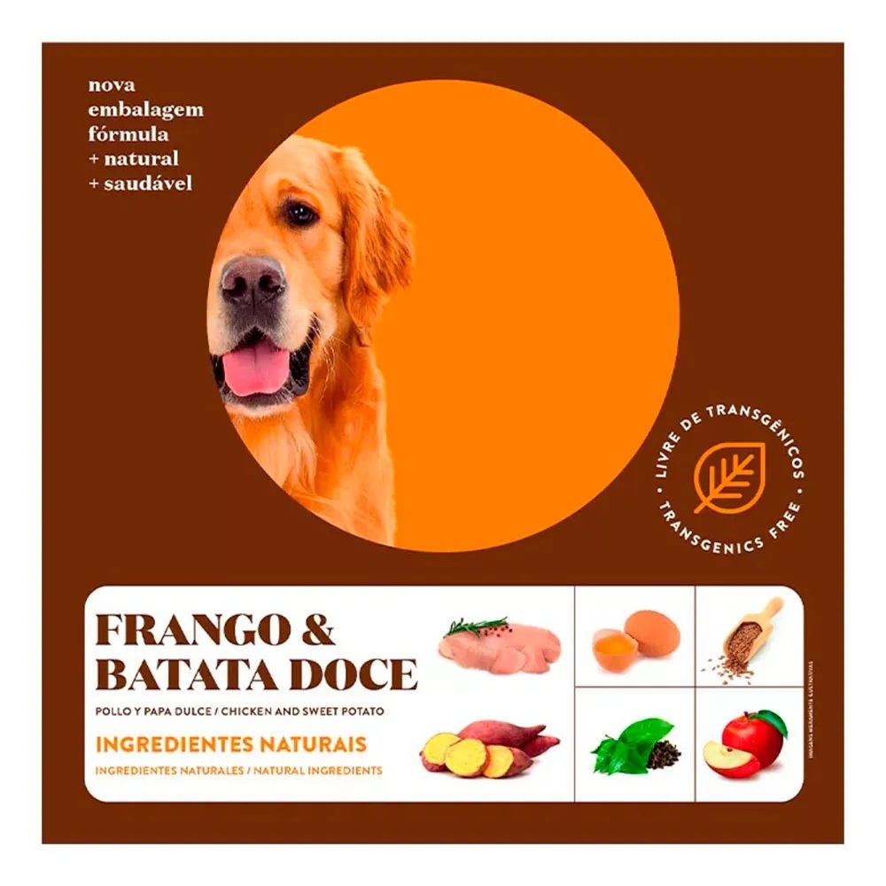 Detalhes do Ração Quatree Supreme Cães Adultos Raças Médias e Grandes Frango e Batata Doce 15kg