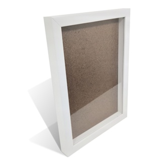 Quadro Moldura Caixa Alta 21x30 (A4) Branco Porta Retrato Quilling, Bordados, Scrapbook em Oferta na Shopee