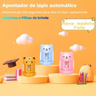 Apontador Elétrico Automático Fofa Com Pilhas E Lamina Extra