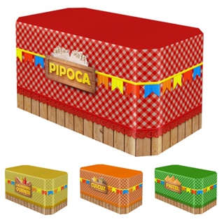 Capa De Mesa Barracas Decorativas Para Festa Junina Completa Em Tecido em Oferta na Shopee