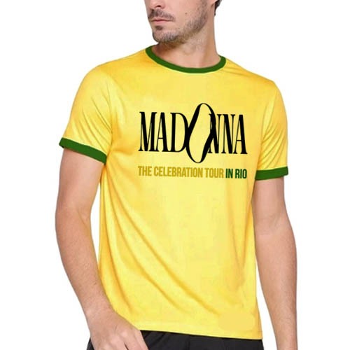 Camiseta Madonna The Celebration Tour Brasil Show Pop Música Estilo em Oferta na Shopee