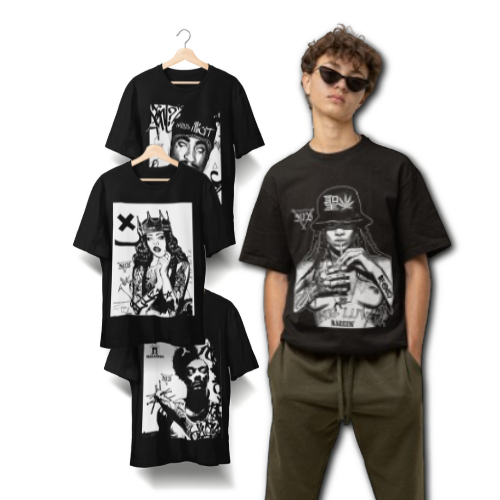 CAMISA RIHANNA SNOOP DOGG 2PAC THUG LIFE GANGSTA RAP HIP HOP GANGSTAR RAP STREETWEAR