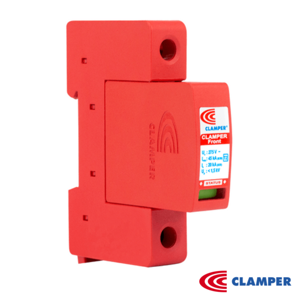Kit 2 Protetor Surto DPS Clamper FRONT Anti Raio Vcl 275V 45Ka