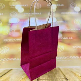 10~50 SACOLA PP KRAFT MARSALA  9,5 X 7,5 X 14,5 (LC)  - REF:5044 em Oferta na Shopee