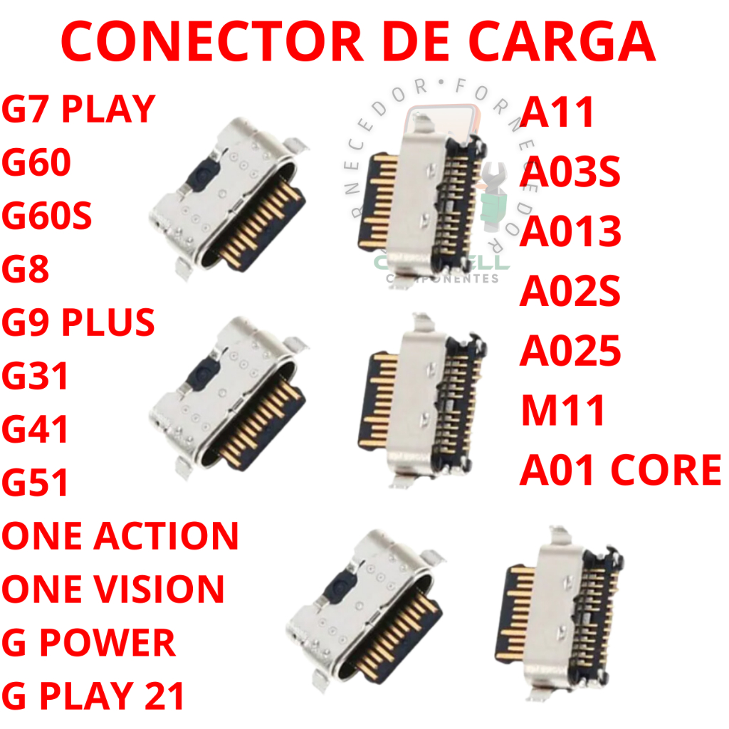 5x peças conector de carga g7 play a11 a02s a03s a04e manutenção celular micro usb tipo c