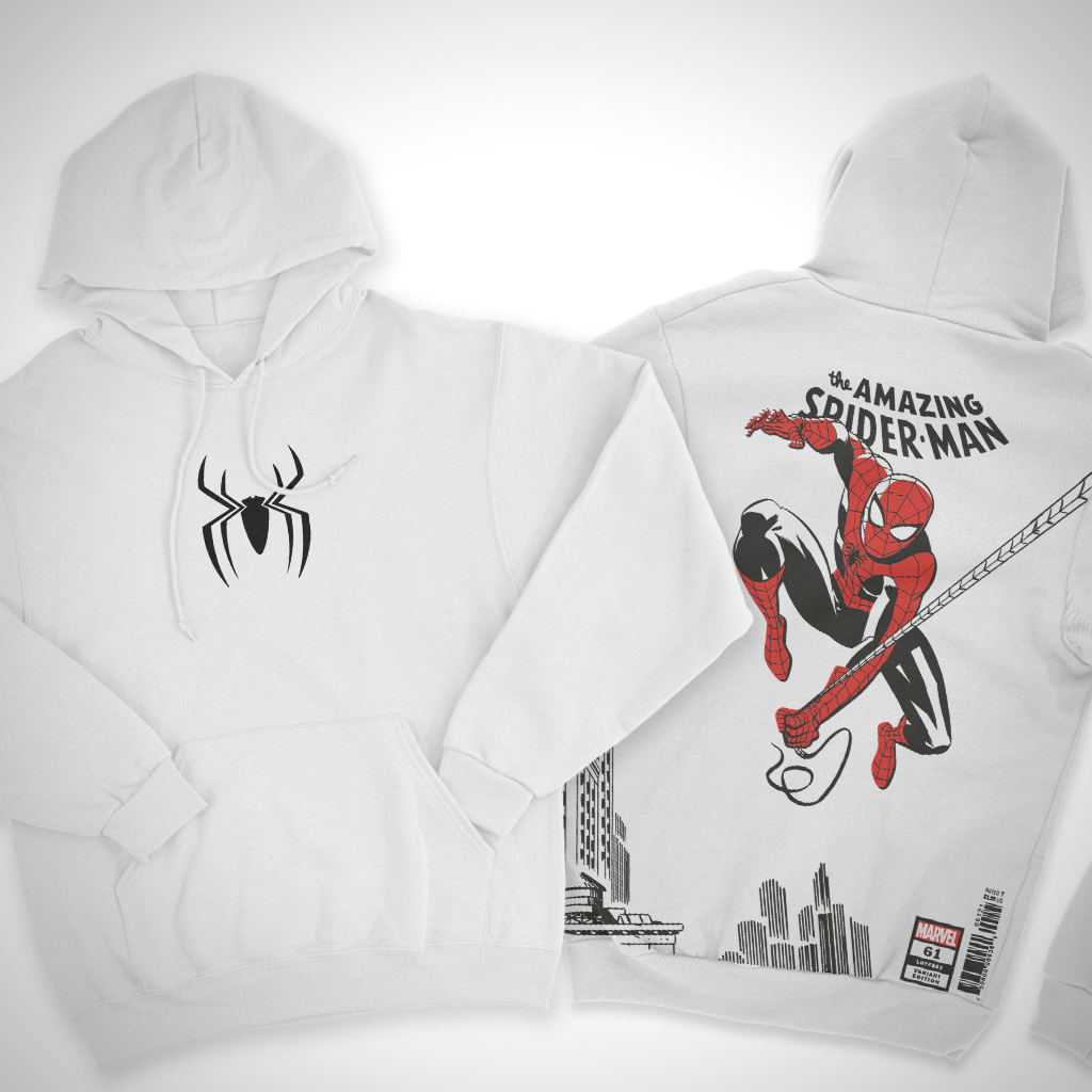 Moletom Canguru Algodão The Amazing Spider-Man Homem Aranha Quadrinhos Casaco StreetWear Unissex em Oferta na Shopee