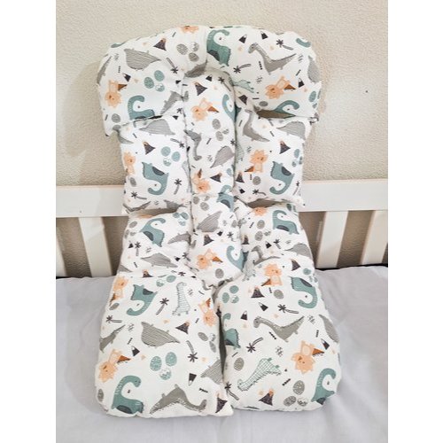 Imagem Colchonete Carrinho Bebê Almofadado  100% Algodão