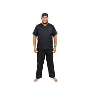 Roupa Umbanda/Candomblé Preta Conjunto de Ração Masculino Oxford 2 Peças Ração Bata + Calça em Oferta na Shopee