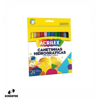 Canetinha Hidrográfica Colorida (6, e 12 Cores) - Acrilex | Material Escolar / Caneta Colorida