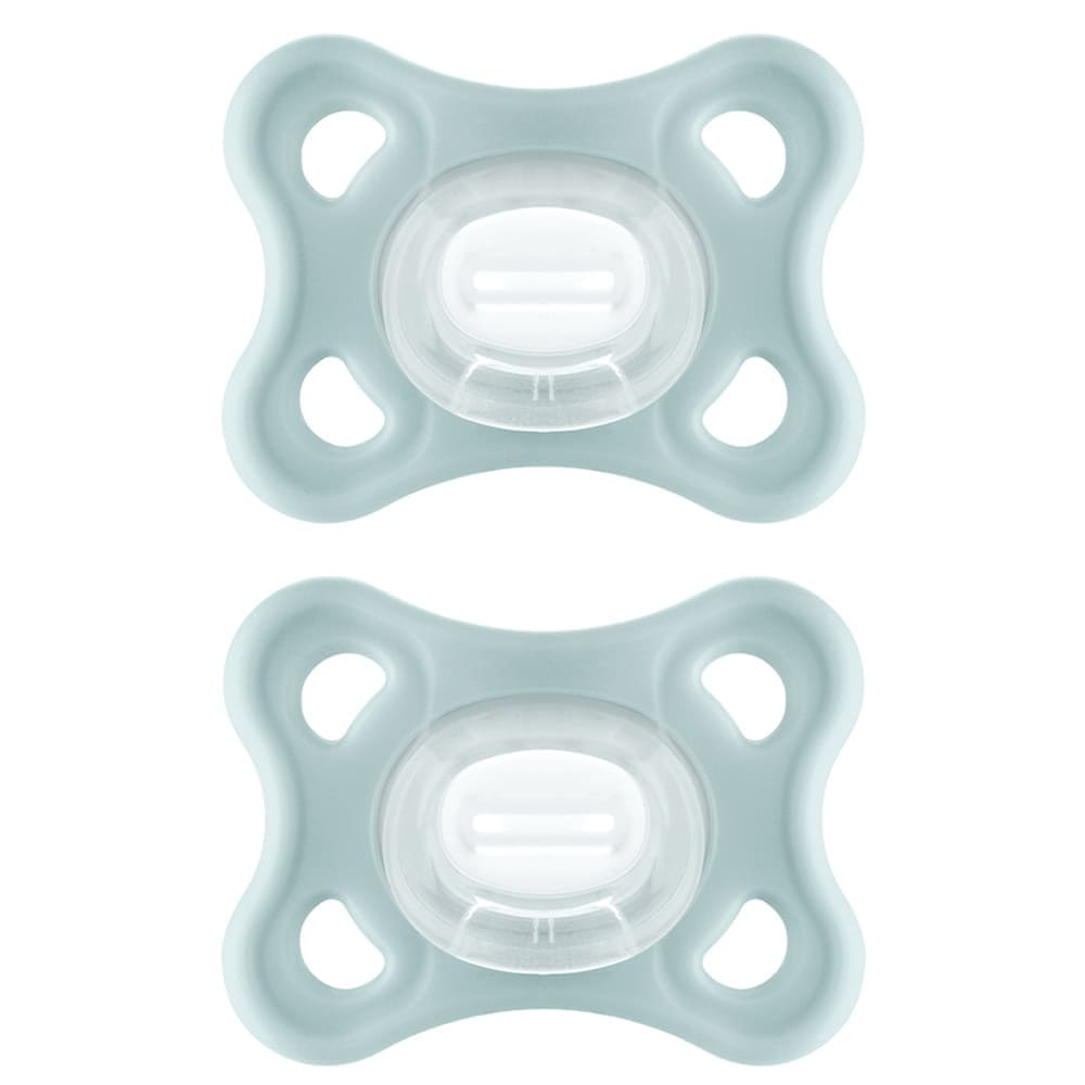 Kit com 2 Chupetas Comfort MAM 0-6m Neutra + Estojo