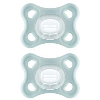 Kit com 2 Chupetas Comfort MAM 0-6m Neutra + Estojo
