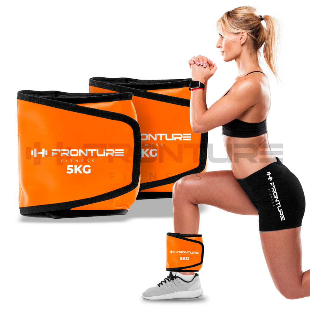 Caneleira de Peso Tornozeleira Par Laranja Profissional Academia Musculaçao Ginastica Exercicios