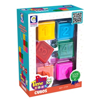 Brinquedo Educativo Play Time Soft Cubos Vinil em Oferta na Shopee