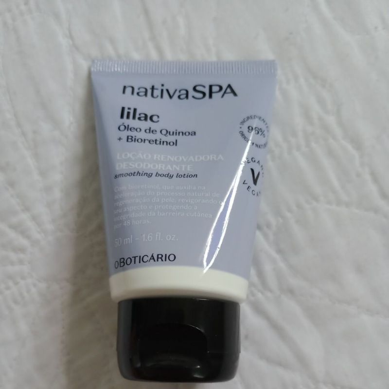 Loção Renovadora Desodorante Hidratante Corporal Nativa Spa Lilac 50ml  O Boticario