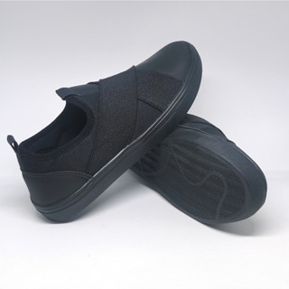 Tênis Feminino Casual Todo Preto Sem Cadarço Confortável Antiderrapante em Oferta na Shopee