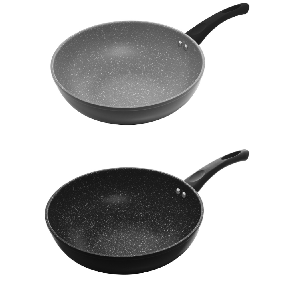 Frigideira Indução Wok 28cm Revestimento Cerâmico Granilite Lyor