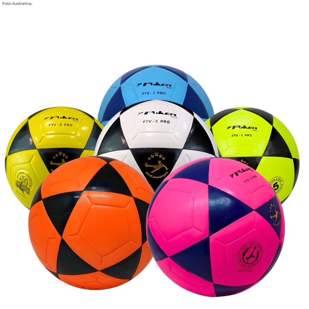 Bola de Futevôlei Poker Vulcanizada 5 PRO Rio Pu em Oferta na Shopee