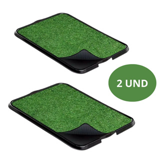 Kit 2 Sanitário Canino Pet Cachorro Com Grama Sintetica Tapete Higiênico em Oferta na Shopee
