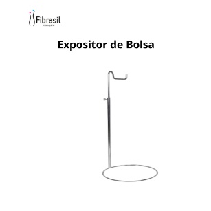 EXPOSITOR DE BOLSA CROMADO em Oferta na Shopee