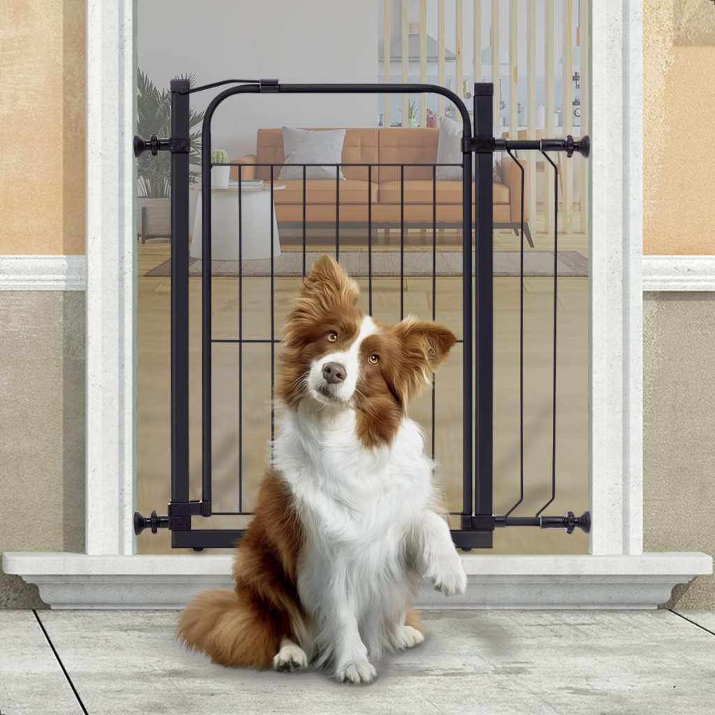 Portão Grade de Segurança Pet e Kids (PRETO) (69cm a 154cm) em Oferta na Shopee