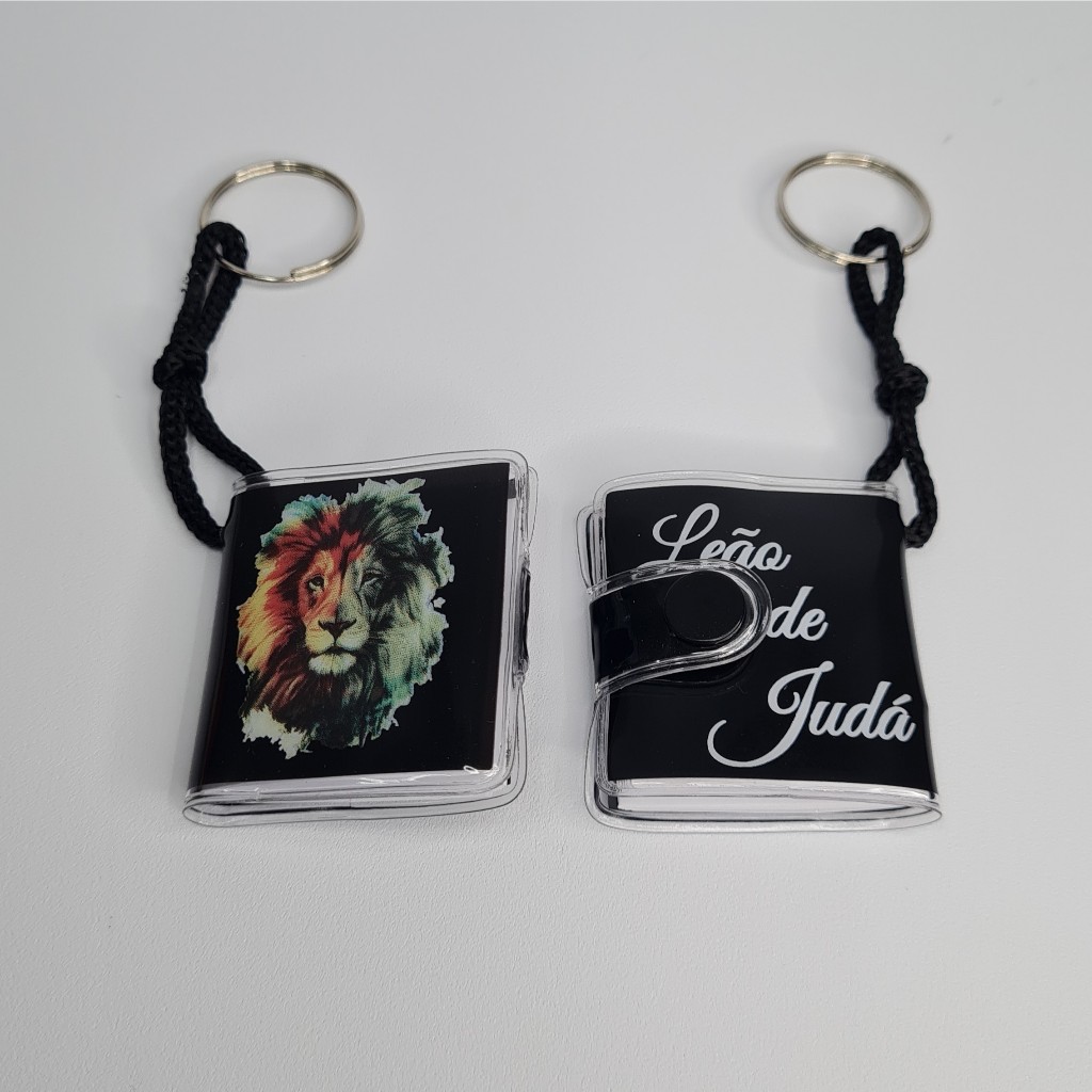 Chaveiro Bíblia Leão de Juda. Kit com 12 Pçs em Oferta na Shopee