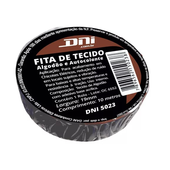 Fita Isolante Tecido Chicote Lonada Dni Com Cola Antichama em Oferta na Shopee